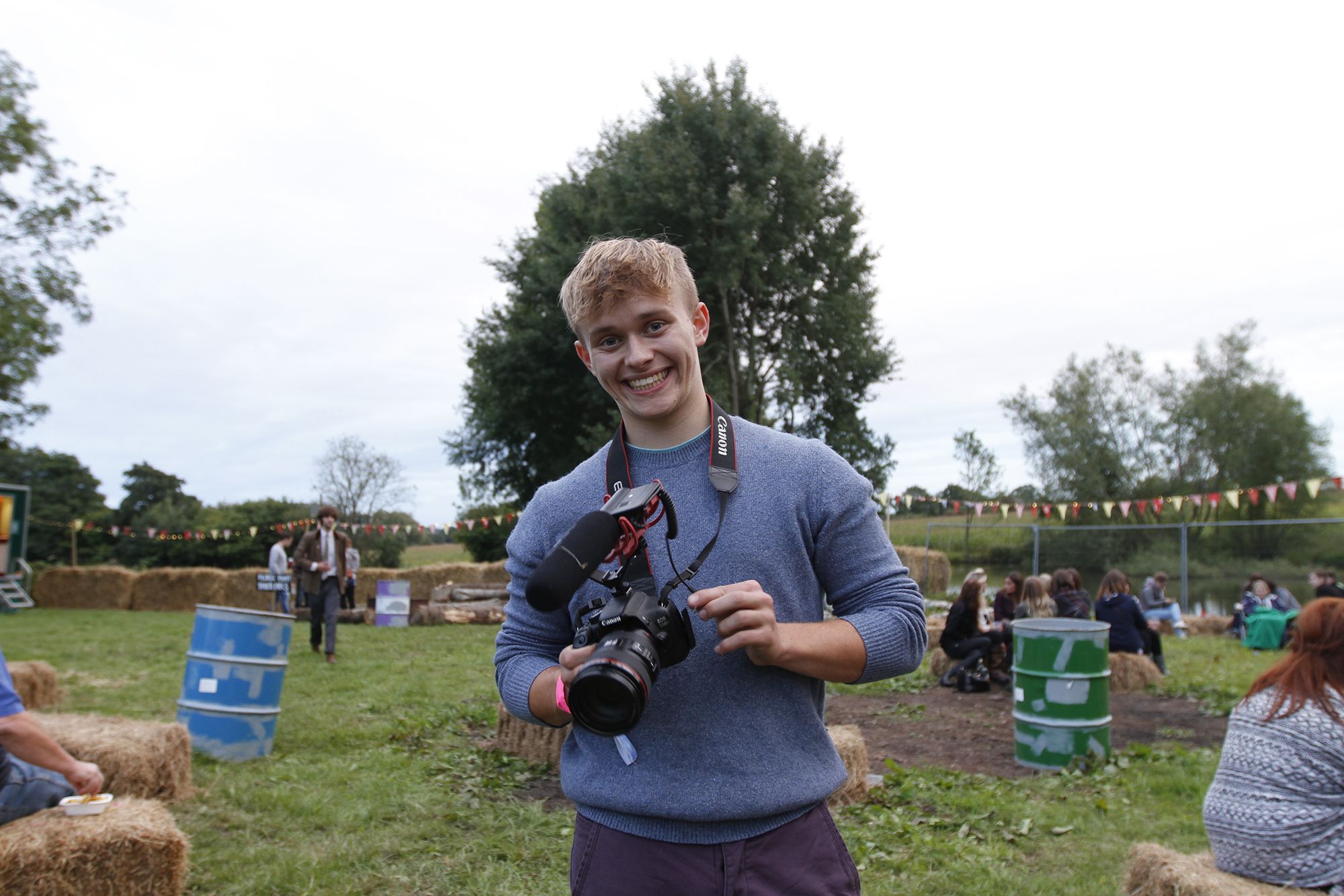 Shooting Reels Ed Holding Camera