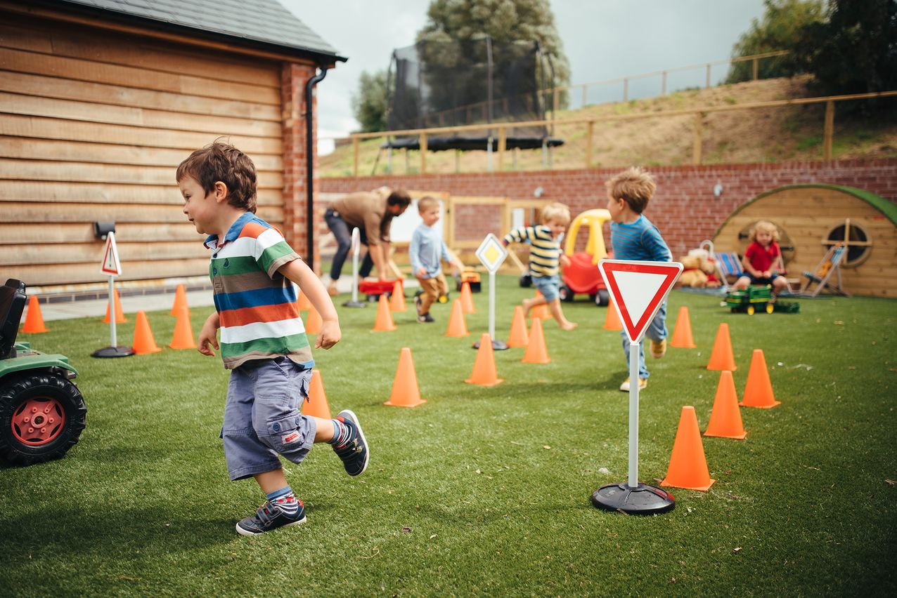 Children playing outside